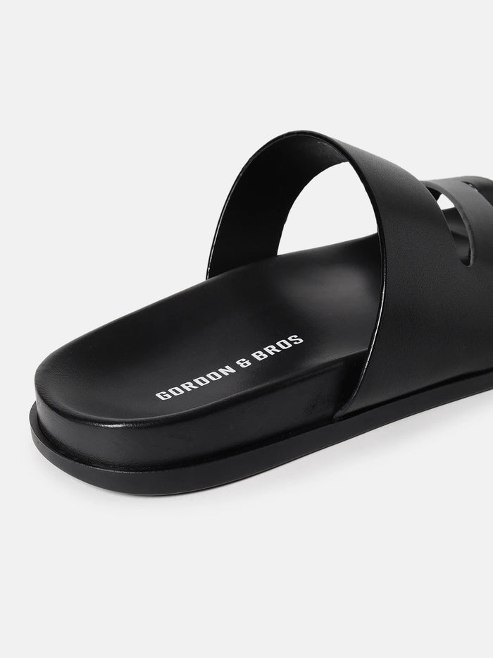 PREMIUM TOE LOOP SANDALS | 39 BLACK