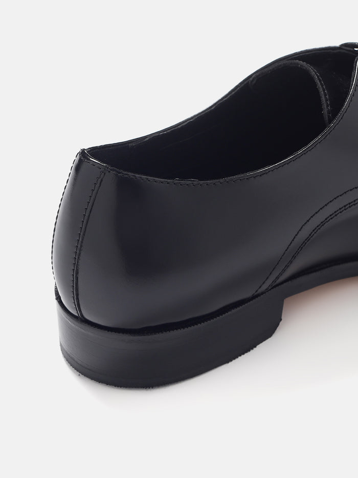 PLAIN DERBY SHOES| 9151 HI-SHINE BLACK