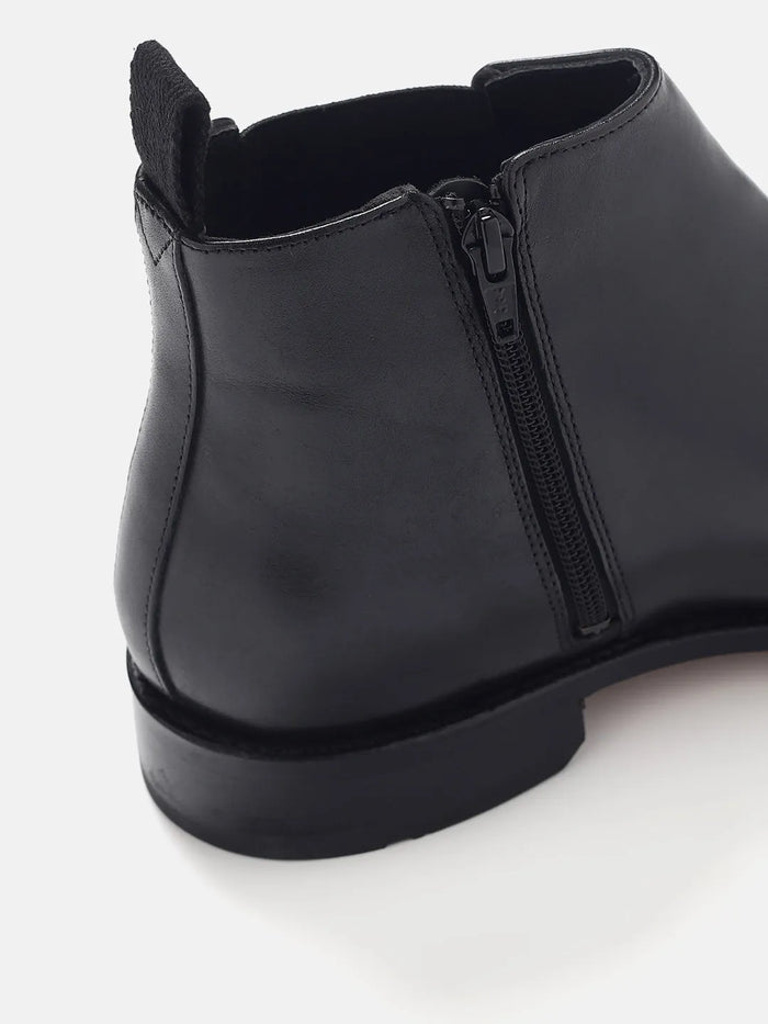 CHELSEA LEATHER BOOTS | 1776 ADIGO BLACK