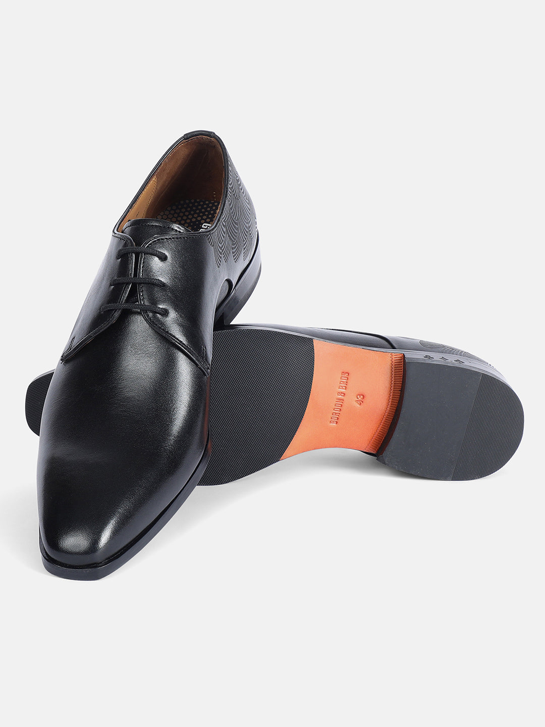 BLACK MEN DERBY LACE UP SHOES | 22BLACK