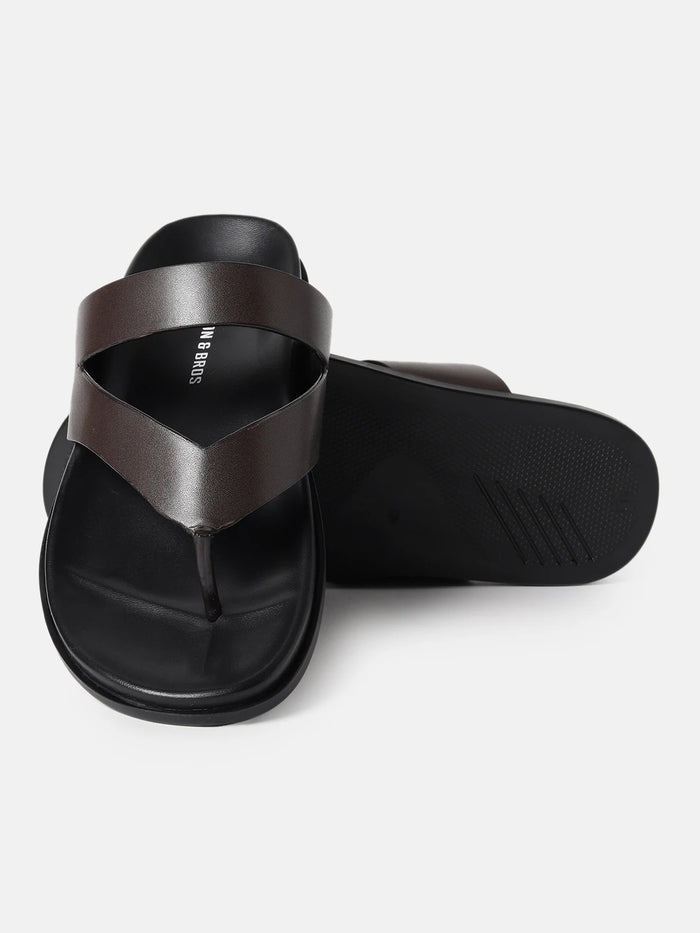 CLASSIC CROSS STRAP SANDALS | 38 BROWN