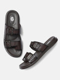 FIBBIA SANDAL | DARK BROWN