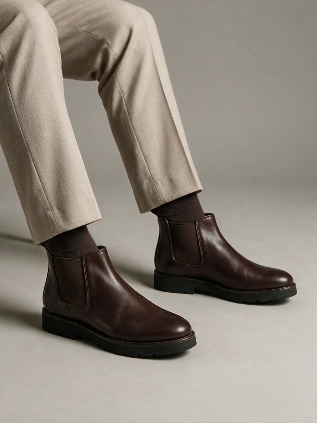 LEATHER CHELSEA BOOTS | 5030 BROWN