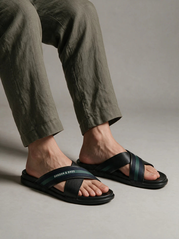 SIGNATURE STRIPE SANDALS